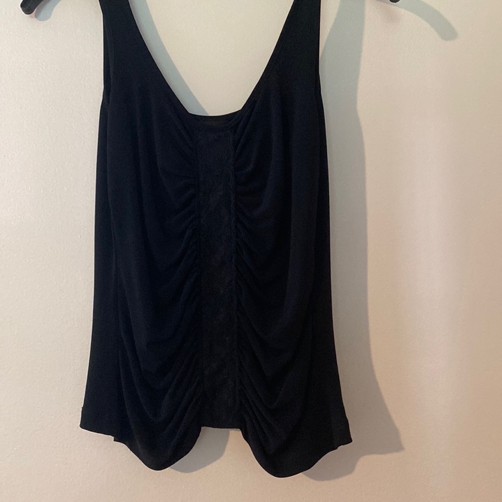 Express, Black, cinched and lace Tank top